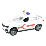 TeknoKapsül Ambulans Arabası Sürtmeli Plastik - JW567-062 - 1 Adet