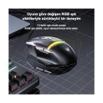 TeknoKapsül Aula S12 Pro 12800 Dpı 8 Tuşlu Makrolu Kablolu Optik Gaming Oyuncu Mouse Beyaz - Option-1 - 001-Renkli