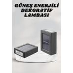 TeknoKapsül Bahçe Aydınlatması Solar Güneş Enerjili Dekoratik LED Işıklı Lamba