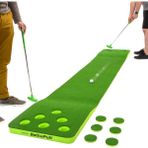 TeknoKapsül Battleputt Golf Sopası Oyunu, 2'si 2 Arada Pong Tarzı Oyun, 28 cm Putting Green, 2 Golf Topu
