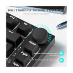 TeknoKapsül Beyaz Işıklı Hot Swap Kablolu Mekanik Oyun Klavyesi | Ajazz AK820 Siyah - Kırmızı Switch - Option-1 - 001-Renkli
