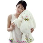 TeknoKapsül Bigibu Papyonlu Uyku Arkadaşım 65 cm Uzun Kulak Peluş Tavşan (Beyaz) - Çocuk - Paskalya - Plüş Oyuncak - 01-Mavi
