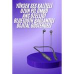 TeknoKapsül Boyun Bantlı Kablolu Yüksek Ses Kaliteli Bluetooth Kulaklık Uzun Pil Ömrü
