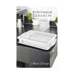 TeknoKapsül Bulaşık Durulama Sepeti Tabaklık Bulaşık Kurutmalık Beyaz Alessi 714493