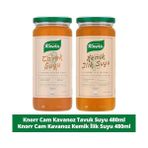 TeknoKapsül Cam Kavanoz Tavuk Suyu 480ML X1 + Cam Kavanoz Kemik Ilik Suyu 480ML X1