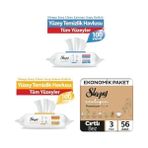 TeknoKapsül Çamaşır Suyu Katkılı (2x) + Arap Sabunu Katkılı (2x) + Ecologic Ekonomik Paket Bebek Bezi 3 Numara