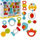 TeknoKapsül Çıngırak ve Dişlik Set 12'li Büyük Kutu - Ahşap - --