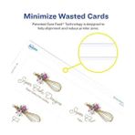 TeknoKapsül Clean Edge Yazdırılabilir Kartvizitler, Besleme Teknolojisi, 2" x 3.5", Beyaz, Lazer Yazıcılar Için 200 Boş Kart (5871) - -- - Option-1