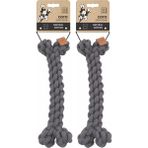 TeknoKapsül Coto Grey Bone 30CM Örgü Kemik Oyuncak (2 Paketi)
