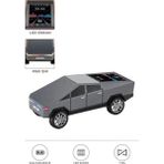 TeknoKapsül D68 Cyber Model Araba Tasarımlı Bluetooth Hoparlör 15W Güçlü Ses Rgb LED /tws/usb Gri