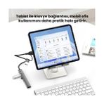 TeknoKapsül Dm CHB025 Usb-A ve Type-C Girişli 2*type-C 1*usb-A Sd Micro Sd Tf Kart Okuyucu Çoklayıcı Dönüştürücü - Option-1
