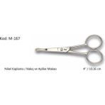 TeknoKapsül Europe Aplike Nakış Makası Kıvrık Küt Uçlu No:4 10,16 cm