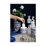 TeknoKapsül Evle-Azulejos Desenli Yuvarlak Metal Saklama Kabı 14 Cm, Erzak Kabı - Organizer Kutu 17,5 cm x 13 cm (Azulejos Hello) - 0 Siyah - Option-1