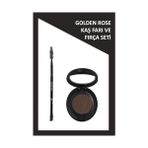 TeknoKapsül Eyebrow Brush - Kaş Fırçası Eyebrow Powder No: 106 Deep Brown - Kaş Farı Seti