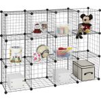 TeknoKapsül Finnhomy 12 Storage Küpleri Çok Aşamalı Kullanım Diy Tel Kafes Organizer Wandorganisator Raf Dolap