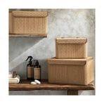 TeknoKapsül Gina Bambu Saklama Kutusu 33X23X20 cm Açık Kahverengi - -50 C