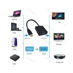TeknoKapsül HDMI To VGA Monitör Tv Çevirici Dönüştürücü Kablosu