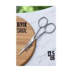 TeknoKapsül Ice Tempered Kobalt Çelik 702 Bıyık Makası - Bıyık Sakal Düzeltme Makası Kuaför Makası
