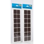 TeknoKapsül Kare Yapışkanlı Mobilya Altlığı (2 Plaka x 14 Adet) - 3x3 cm Çizilmez Ses Koruyucu Ped