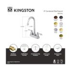 TeknoKapsül KB495AL Victoria Yüksek Kemerli Çubuk Musluk, 4-3/4", Yağlı Ovuşturulmuş Bronz - Ahşap - Option-1