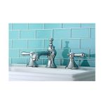 TeknoKapsül KC7061BAL Geniş Lavabo Musluğu, Pirinç Pop-Up, 12,7 cm Ağız Erişiminde, Cilalı Krom