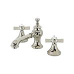 TeknoKapsül KC7066ZX Millennium 8" Geniş Lavabo Musluğu, Pirinç Açılır Kaplama, Cilalı Nikel, 5-5/8" Musluk Eri