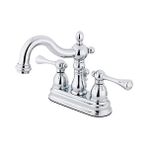 TeknoKapsül KS1601BL Merkez Seti Pirinç Açılır Lavabo Bataryası, Krom