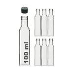 TeknoKapsül Maraska Şeffaf 100 ml Sızdırmaz Kapaklı Boş Cam Şişe 6 Adet - 0 - Siyah - Option-1