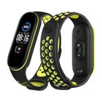 TeknoKapsül Mi Band 4 Spor Delikli Kordon - Siyah-Yeşil - Seçenek