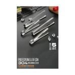 TeknoKapsül Mini 12.5 cm Buz Maşası - Limon Maşası Kokteyl Servis Maşası 5 Li Paket 304 Pasl