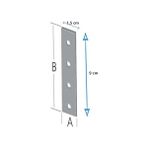 TeknoKapsül Mobilya, Dolap Yatak Duvara Sabitleme Bağlantı Aparatı Demiri Düz Gönye 1,5cm x 9 cm (20 Adet) - Option-1 - 0 - Siyah - 1 Adet