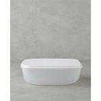TeknoKapsül Morgan Plastik Saklama Kabı 30X21,5 cm Beyaz - 0 Siyah - Option-1