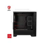 TeknoKapsül Msi Mag Forge 320R Airflow Temperli Cam 4X120MM Argb Fan Atx Bilgisayar Kasası