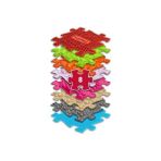 TeknoKapsül Muffık MFK-020-1 Medium 1 Orta Boy Duyusal Motor Yapboz Matı Çocuklar Için, Bebekler Için Duyusal Oyun Matı, Yetişkinler Için Masaj Yapboz Zemini 105 x 55 cm - 1BW-Beyaz - 0,60 x 19 x 29 cm