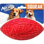 TeknoKapsül Nerf Dog Interaktif Squeaker'lı Lastik Futbol Oyuncağı, Hafif, Dayanıklı Suya Dayanıklı, O