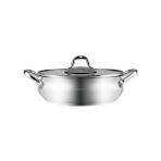 TeknoKapsül New Akara Indüksiyon Tabanlı Çelik Pilav/karnıyarık Tencere 24 cm - 51R-Turuncu - 1 L