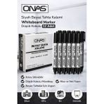 TeknoKapsül Onas Siyah Beyaz Tahta Kalemi Whiteboard Marker Düşük Kokulu 12 Adet Kutu - Ölçü - Tipi