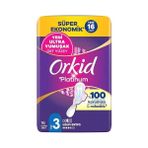 TeknoKapsül Orkid Platinum Hijyenik Ped Uzun (Boy 3) Süper Ekonomik Paket 16 Adet Ped