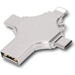 TeknoKapsül Otg 4ın1 Cep Telefonu Çok Fonksiyonlu USB Flash Bellek 64 GB Type-C, Micro Sd Kart Okuyucu