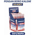 TeknoKapsül Pensan Büro 2270 Kırmızı Tükenmez Kalem 1.0 mm Medium Yerli Üretim 50 Adet - Ölçü - Tipi