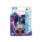 TeknoKapsül Photon Ampul H15 12V 15/55W Xen (Tekli Blister) (Beyaz Işık) 6000K Pht PH5515 Dv B1