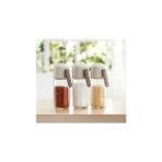TeknoKapsül Pinmoo Easy Ayarlı Tuzluk-Biberlik- Baharatlık 250 Ml. Cam Bej