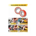 TeknoKapsül Rayno Ptfe Teflon Bant 10 Adet 8mm x 12M | Su Tesisatı Için Sızdırmazlık Bandı | Yüksek Daya