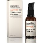 TeknoKapsül Saffron Cosmos Organik Sertifikalı Yaşlanma Karşıtı Yüz Yağı – Antioksidan ve E Vitamini Içeren, Nemlendirici ve Kolajen Destekleyici Ince Çizgi Kırışıklık Karşıtı Serum 30 ml - Option-1