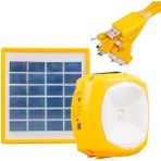 TeknoKapsül Şarjlı Solar Aydınlatma Seti Tek Panelli