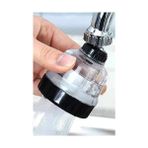 TeknoKapsül Şeffaf 3 Fonksiyonlu Mutfak Lavabo Başlığı 360 Derece Döner Musluk Ucu Kireç Tutmaz 1410