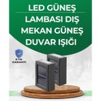 TeknoKapsül Şeffaf Abajurlu Duvar Tipi Solar Işık