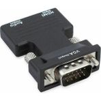 TeknoKapsül Ses Destekli HDMI To VGA Monitör Çevirici Dönüştürücü Adaptör