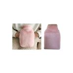 TeknoKapsül Sicak Su Torbasi Yan Cepli Pembe Peluş Termofor 27X17X2CM 750ML