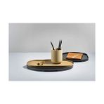TeknoKapsül Singles Servis Tepsisi, Dekoratif Metal Tepsi, 35 x 16 Cm, Siyah